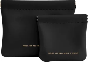 2 PCS Small Makeup Bag for Purse Portable Cosmetic Bags Mini Travel Essentials Coin Purse Lipstick Cosmetic Accessories Organizer Small Travel Kit Storage Pouch Black
