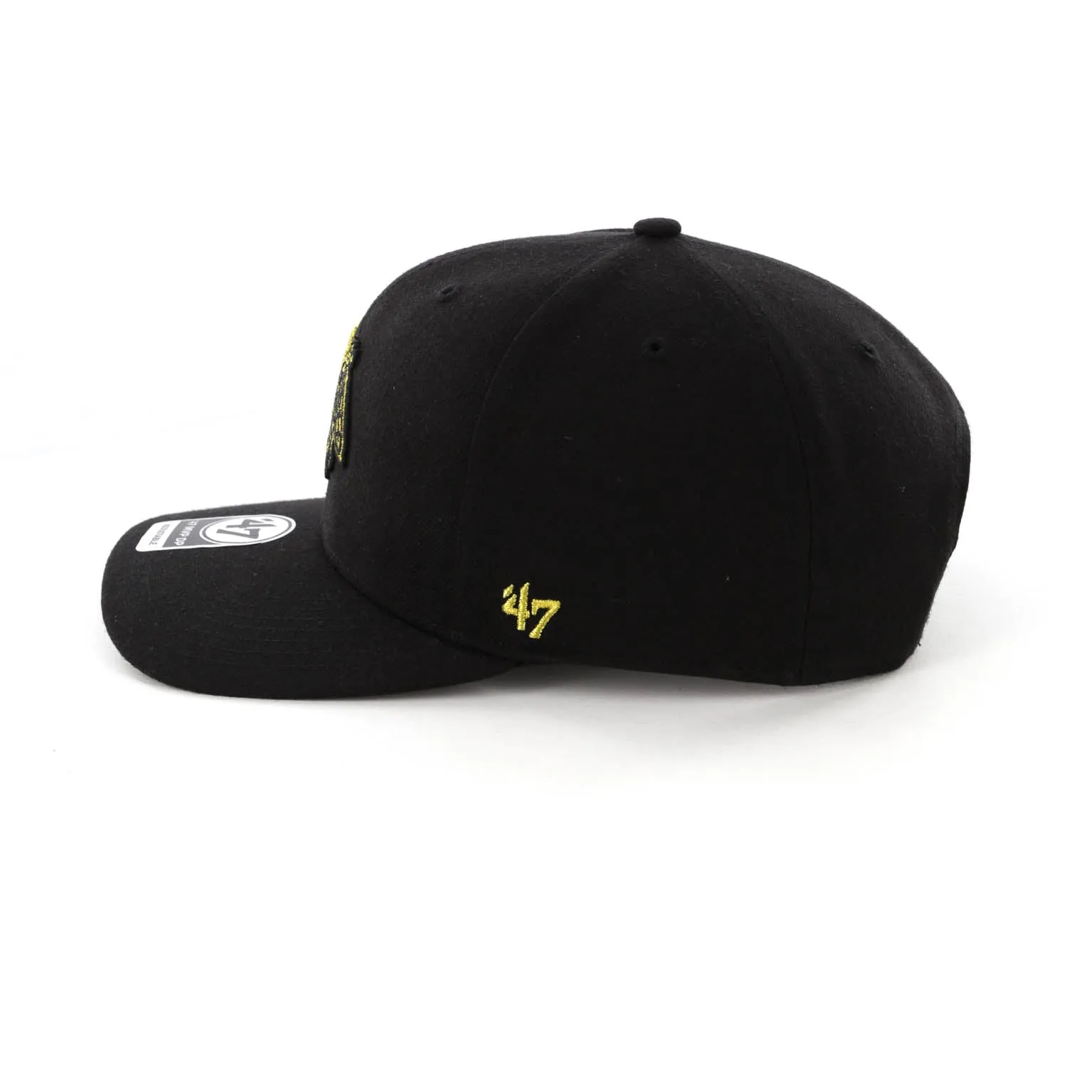 47 Brand Blackhawks CZ Metallic MVP DP Strapback Black/Gold