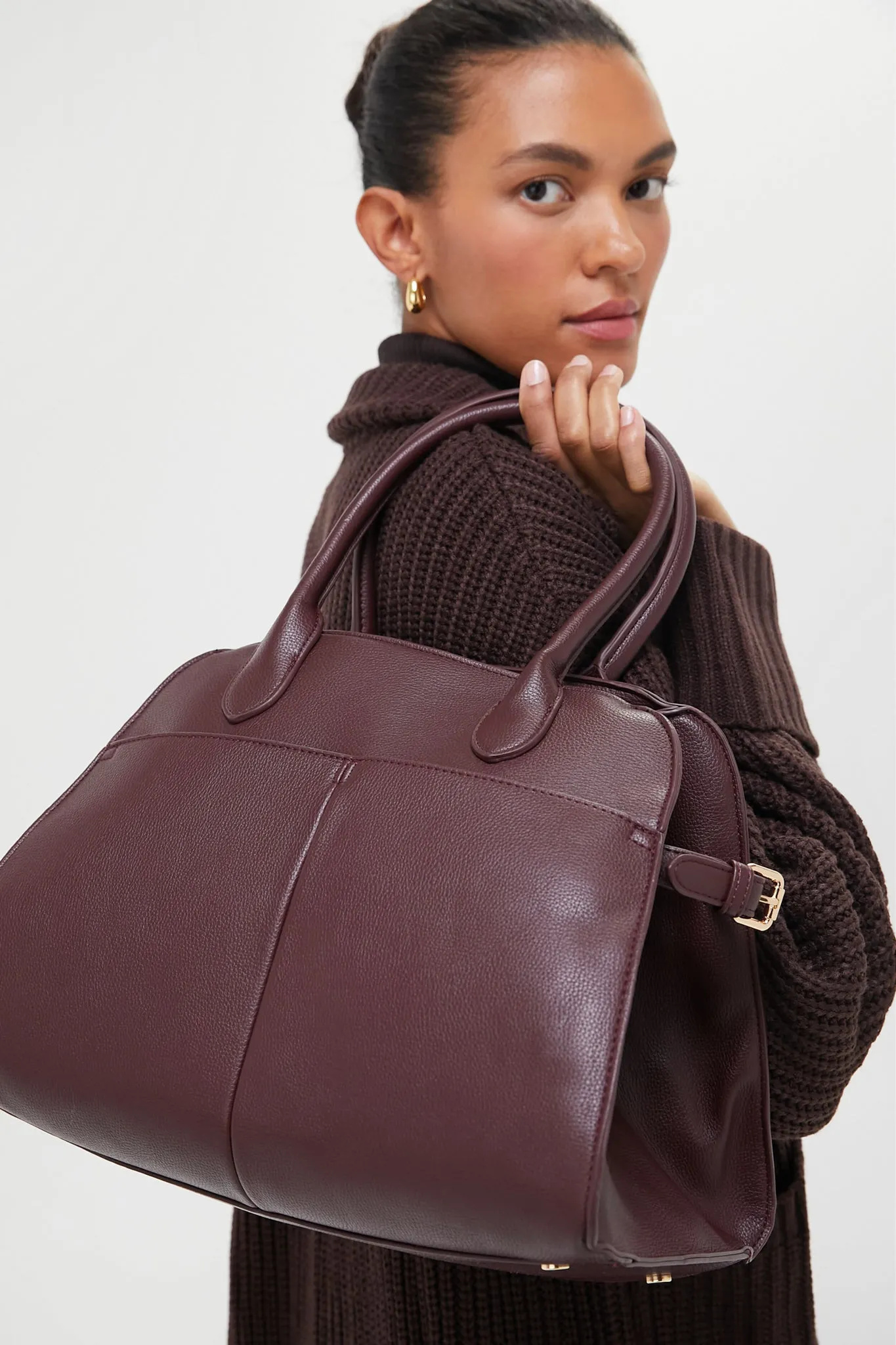 Burgundy Janice Bag