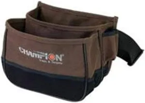 Champion Traps and Targets 45852Trapshooting Double Box Shell Pouch, Brown