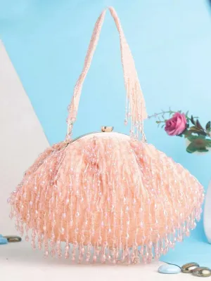 Designer Crystal Half Frame Clutch