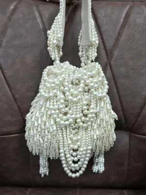 Designer Heavy Pearl Potli