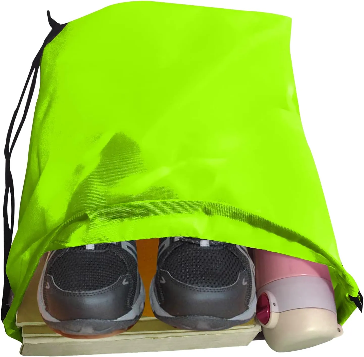 Drawstring Bags Bulk 14 Pcs Drawstring Backpack Bulk Cinch Bag Sackpack for Men Women Gym (Light Green)