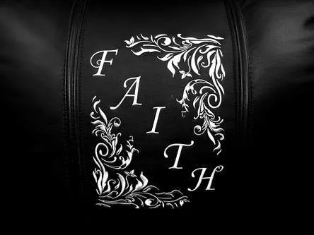 Faith Floral Diagonal Silver Logo Panel