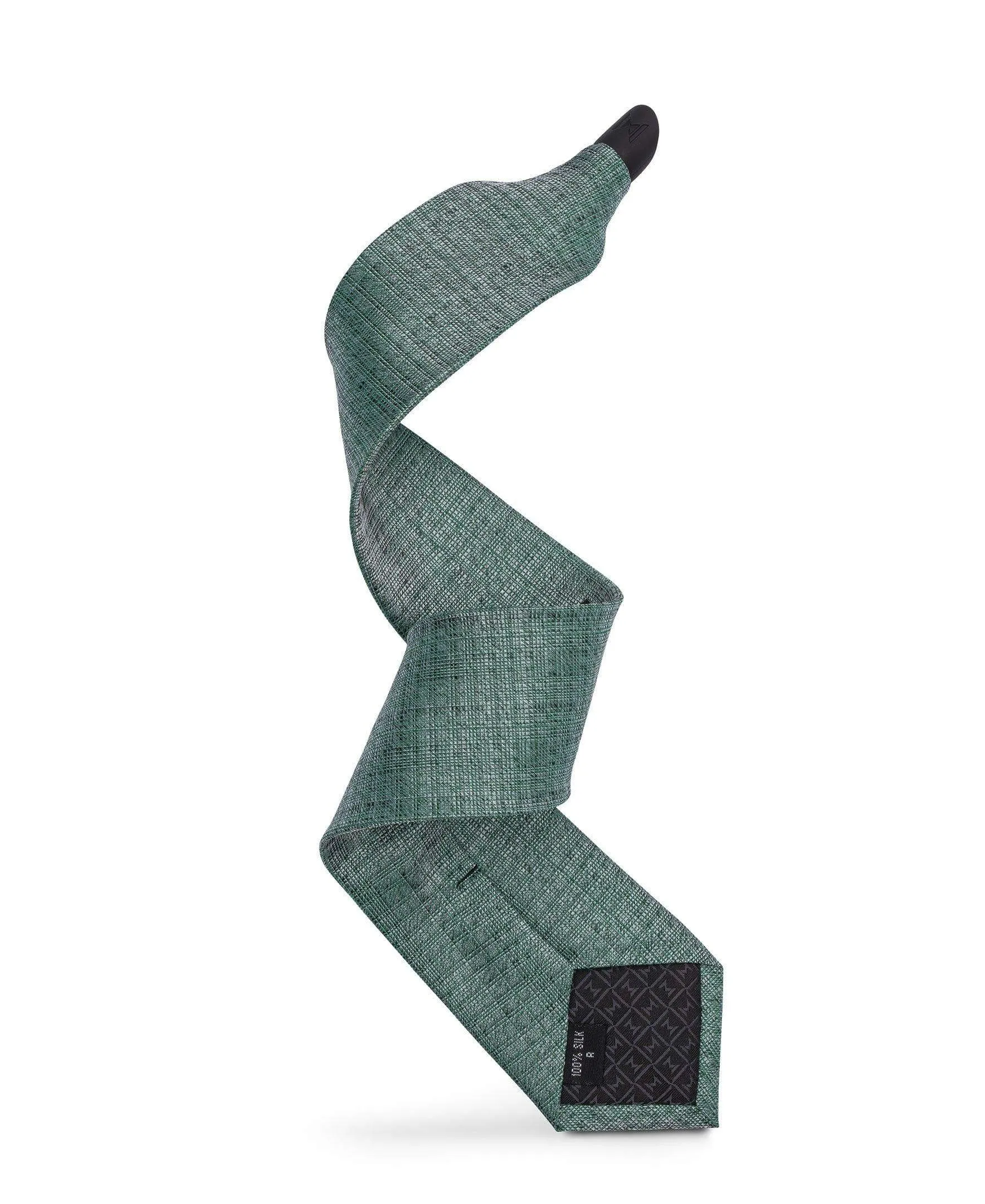 Green & Black Floral - 2 TIE SET
