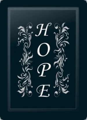Hope Floral Vertical Silver Logo Panel