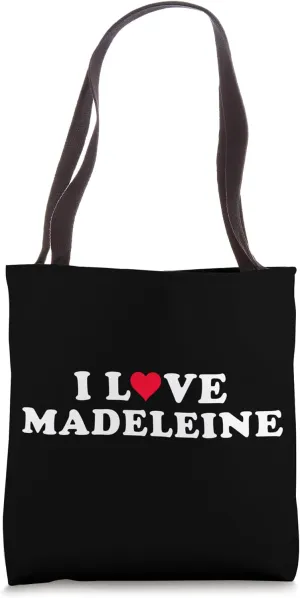 I Love Madeleine Girlfriend & Boyfriend Madeleine Name Tote Bag