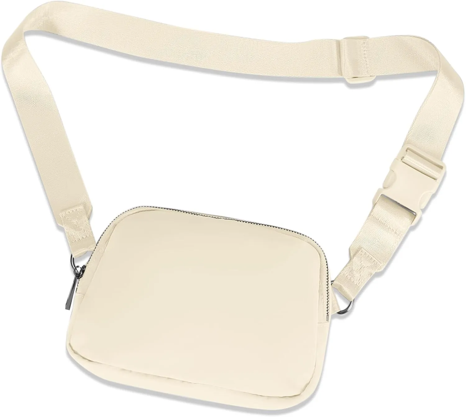 INTINI Everywhere Belt Bag  Large, Crossbody Fanny Pack Women 56 Inch Plus Size Waist Cross Body Fashion (White)