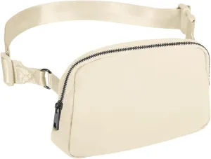 INTINI Everywhere Belt Bag  Large, Crossbody Fanny Pack Women 56 Inch Plus Size Waist Cross Body Fashion (White)