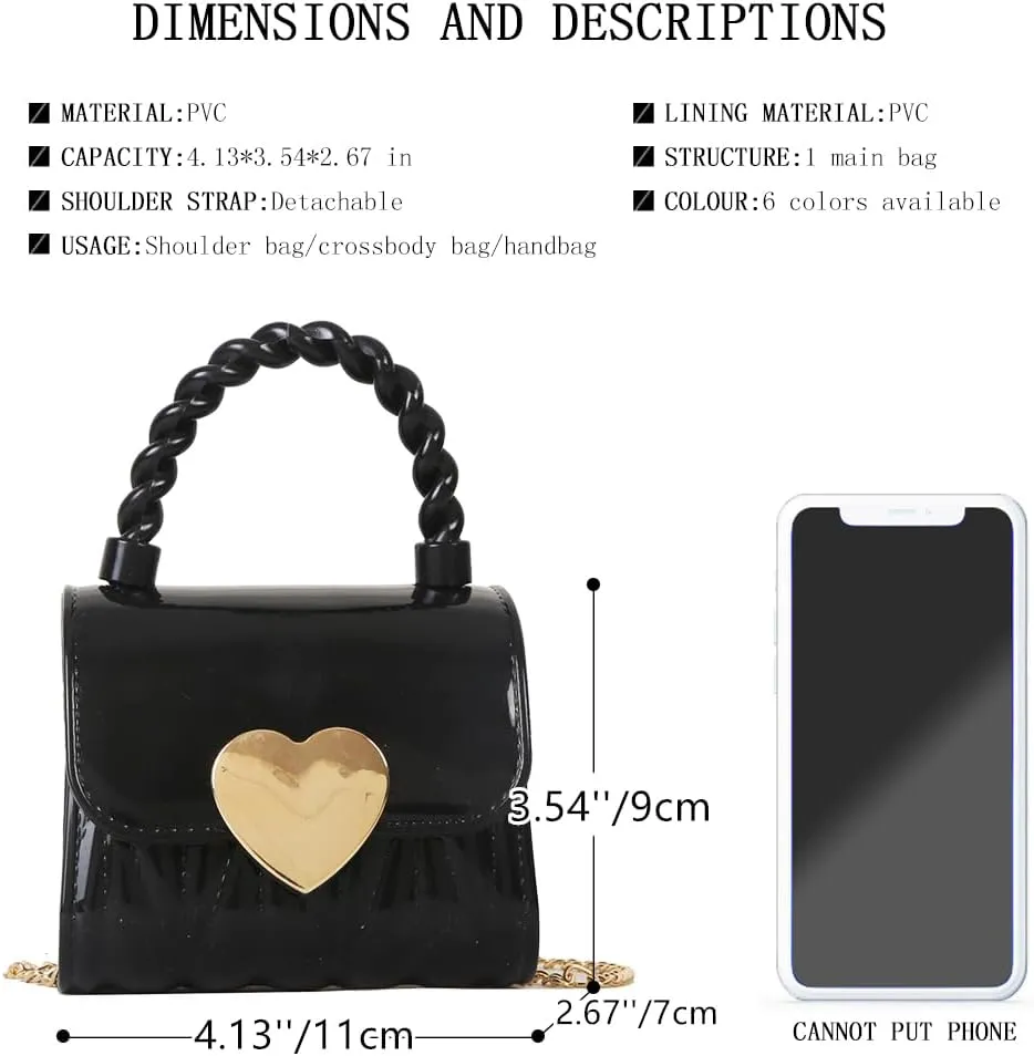 Mini Purse for Toddler Girls Crossbody Cute Princess Handbags Shoulder Bag for Toddler Little Girl