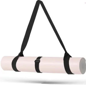 MRZZATA Yoga Mat Carrier Strap - Adjustable Thick and Wide Strap for Carrying Mat or Stretching, Black