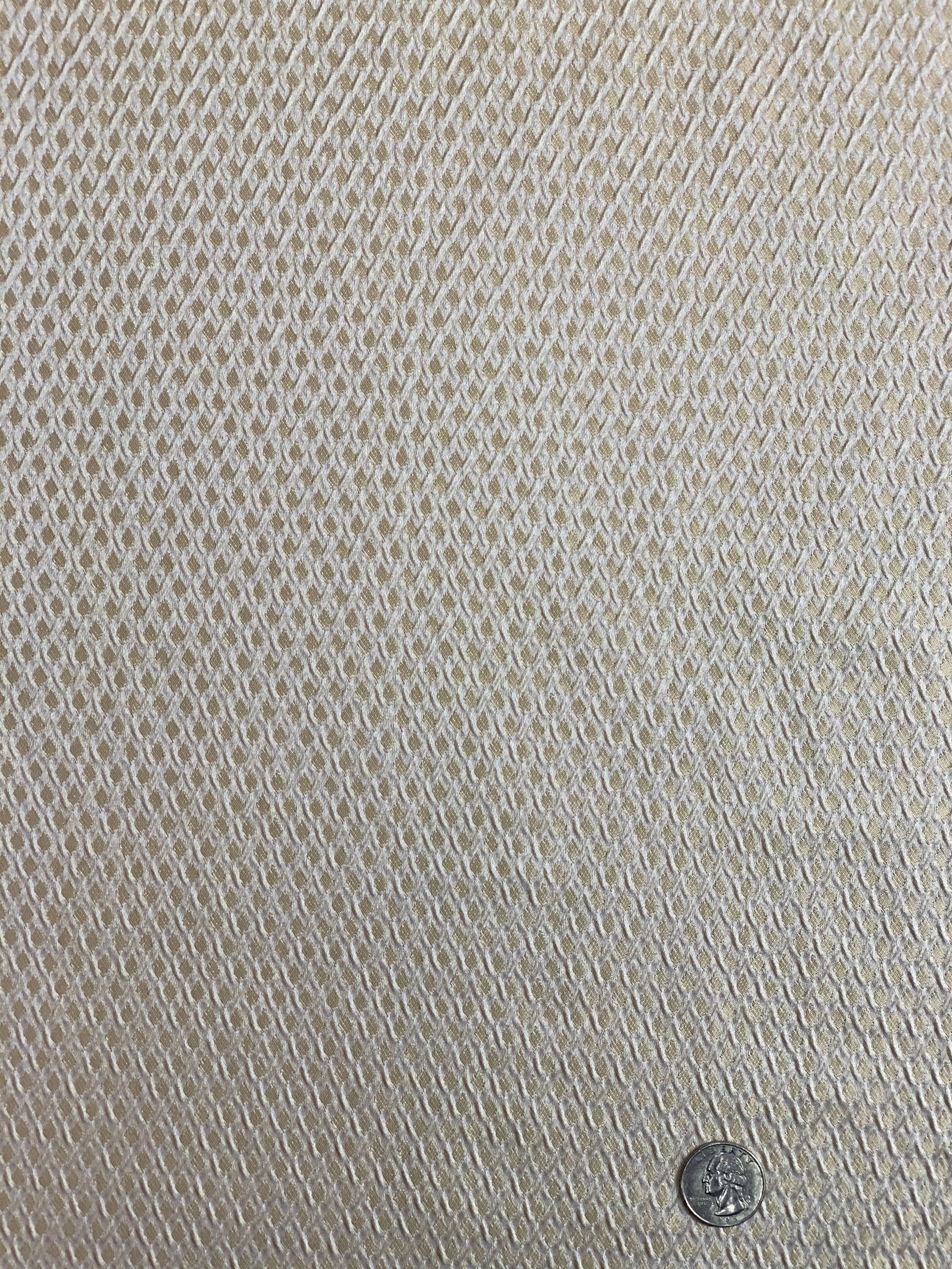 Off White/Gold Blended Silk Novelties SMH-88 Fabric