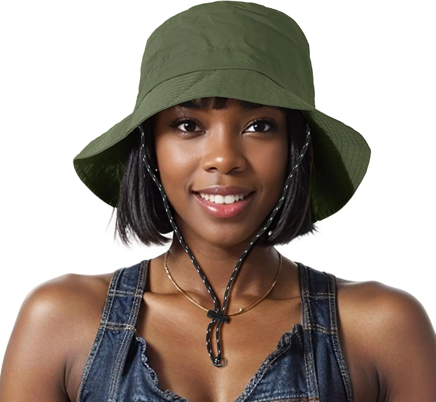 Waterproof Bucket Hat Women - UV Protection Rain Hats Ladies Packable Foldable Fishing Hat