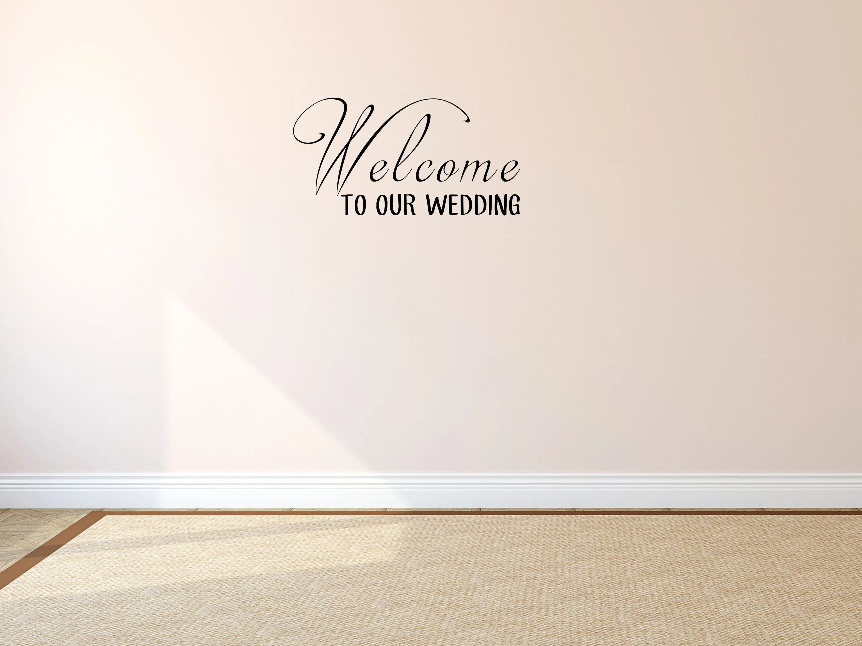 Welcome To Our Wedding Wall Decal