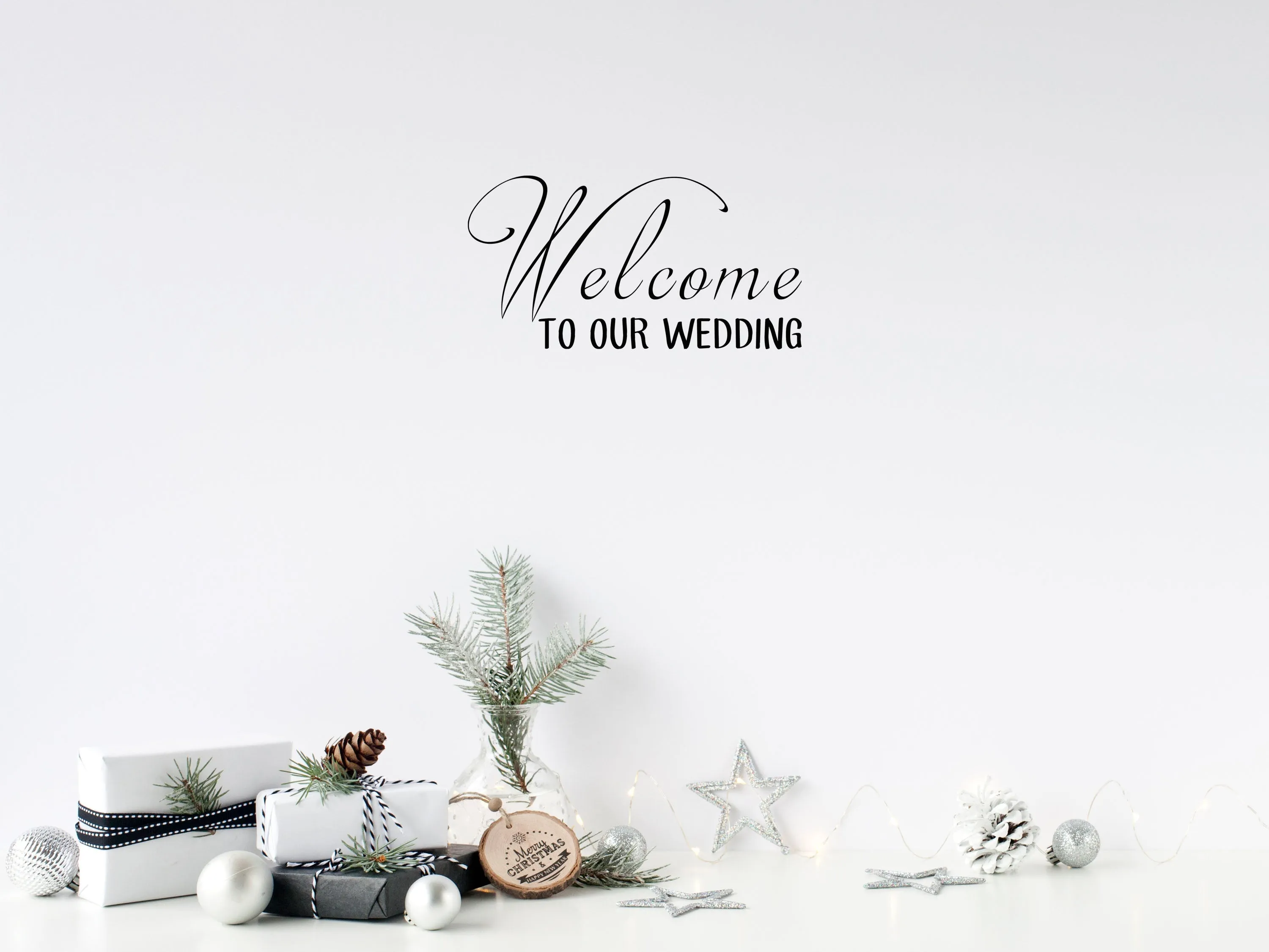 Welcome To Our Wedding Wall Decal