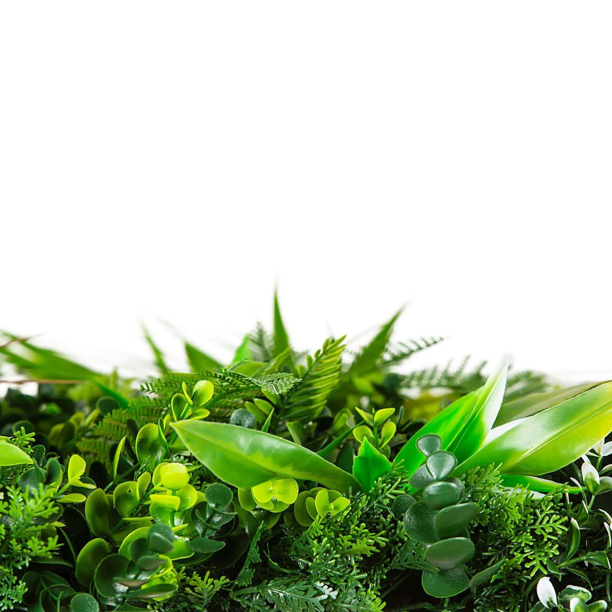 Wild Tropics Artificial Vertical Garden / Fake Green Wall 1m x 1m UV Resistant