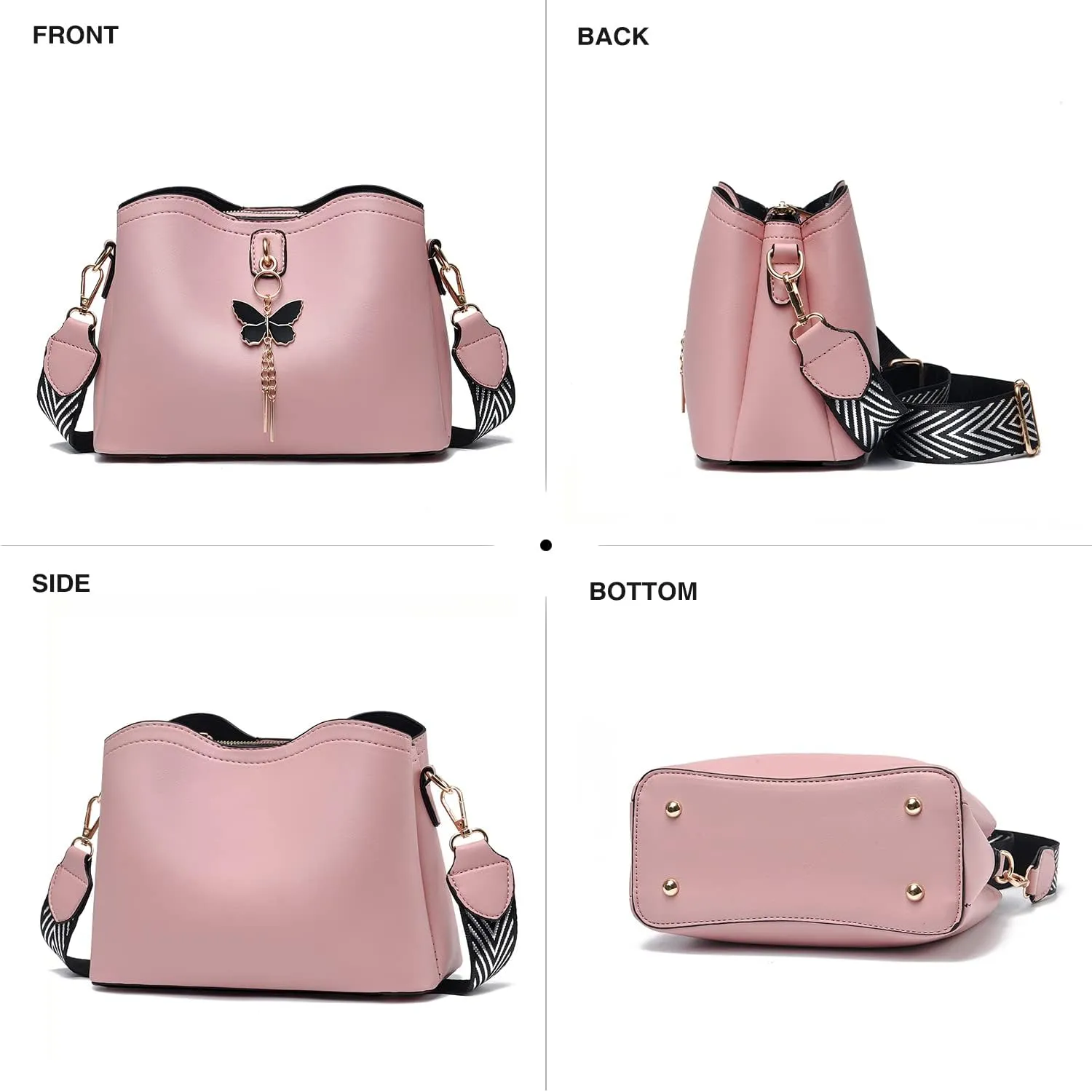 Xiaoyu Small Crossbody Bags for Women Fashion Purses for Teenage Girls Lightweight Handbags Shoulder Bag