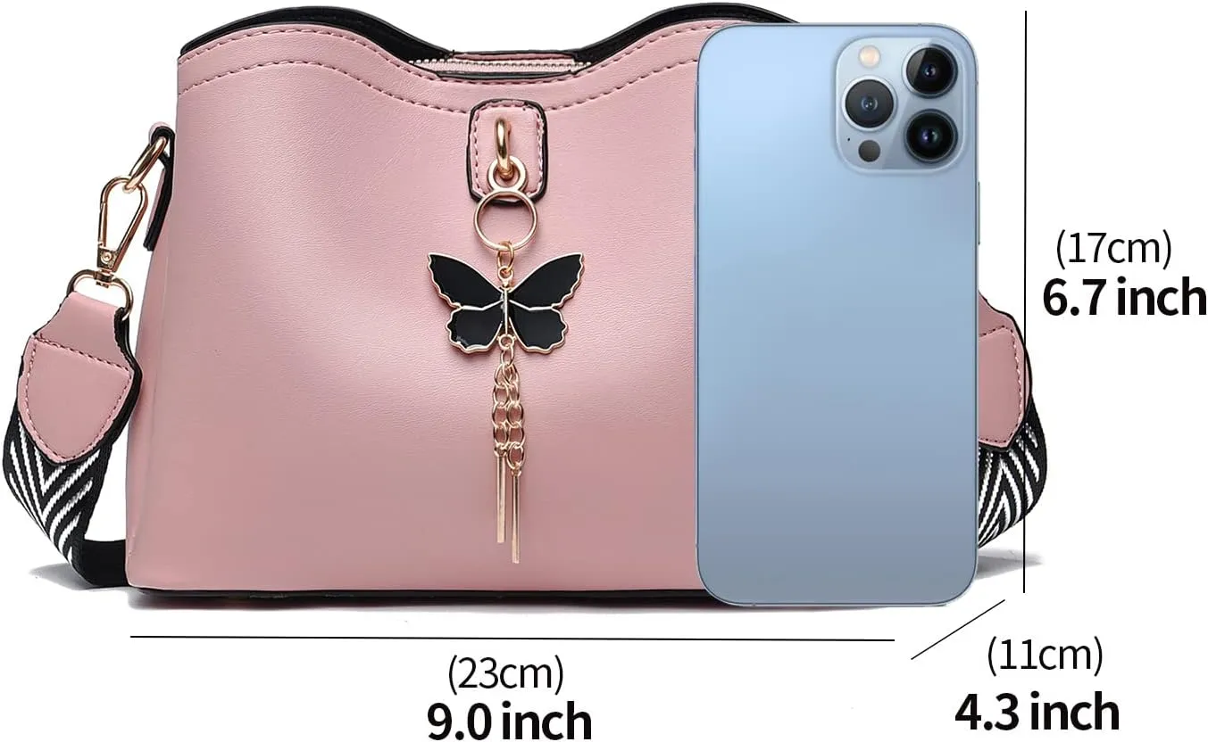 Xiaoyu Small Crossbody Bags for Women Fashion Purses for Teenage Girls Lightweight Handbags Shoulder Bag
