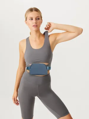 ZOPPEN Fanny Packs for Women Mini Belt Bag, Small Waist Bag Water Proof Fanny Pack Crossbody with Adjustable Strap, Everywhere Belt Bag Dupes for Travel Running Hike Work Out, Blue